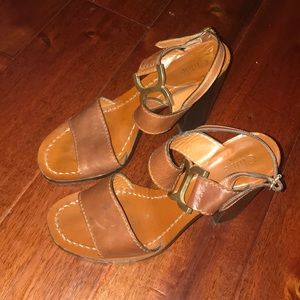 Chloé heeled sandals brown leather